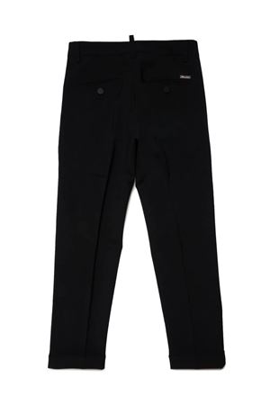 Black Polyester Trousers DSQUARED KIDS | DQ2276D0A8ADQ900